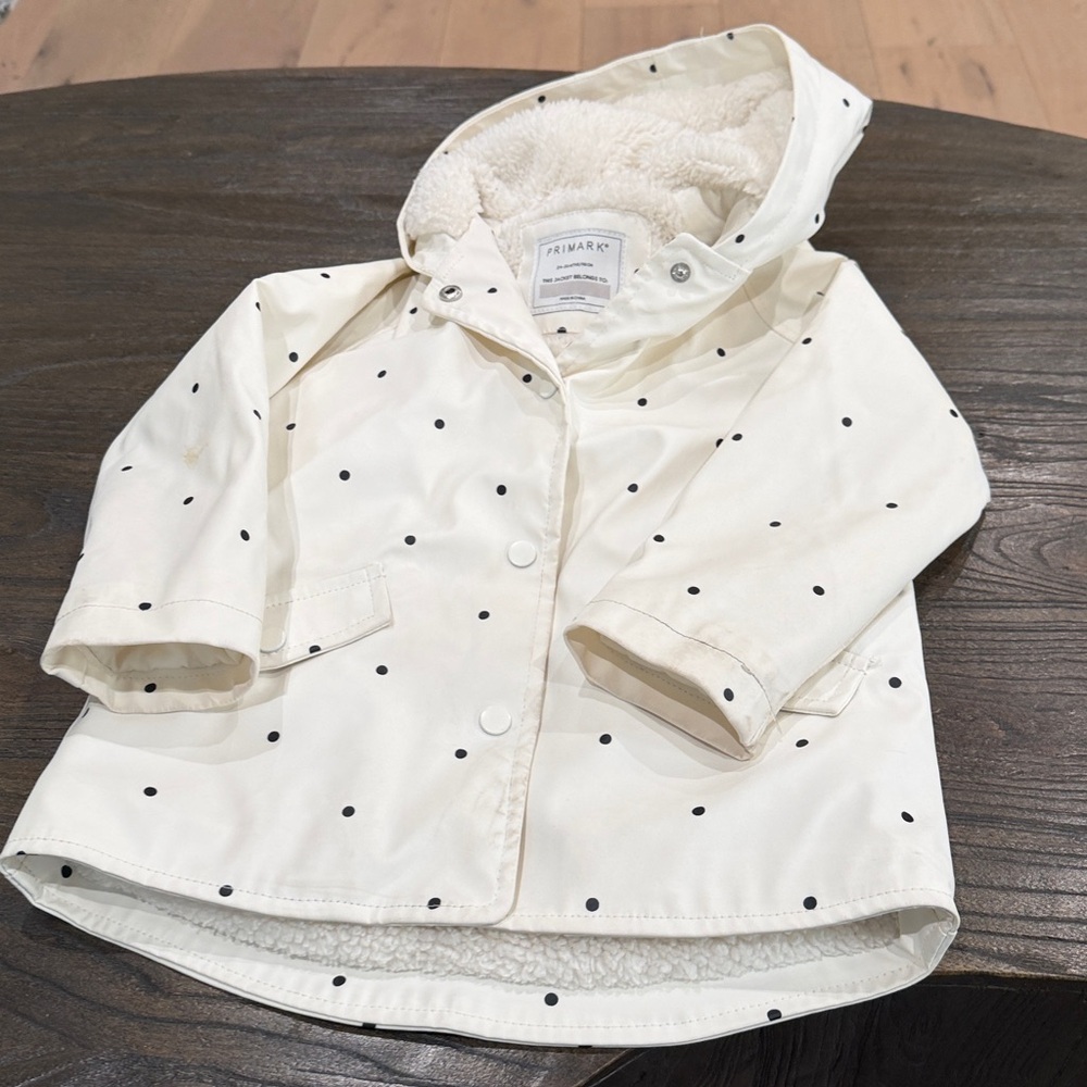 Primark Cream Jacket with Black Dots